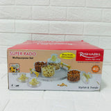Di0150 Rishabh Super Rado Multipurpose 4 Jar Set with 360° Revolving Tray