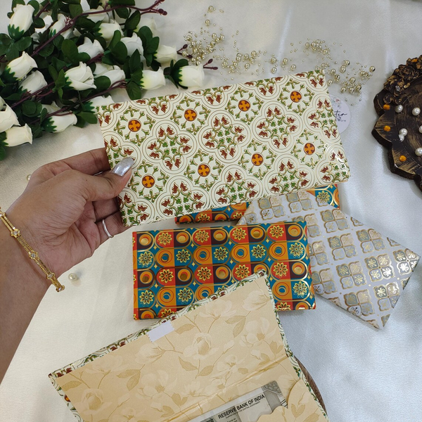 AM6628 Mix-Design Decorative Gold Foiled Shagun Envelope - 1pc