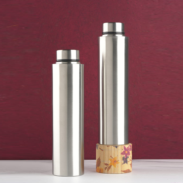 AM6666 Single-Walled Spill-Proof Stainless Steel Water Bottle - 1000ml (Pack of 1)