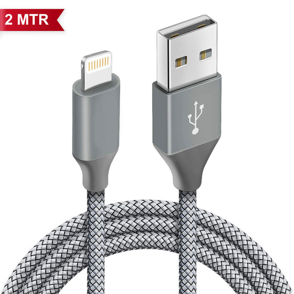 AM0247 iPhone Charging Cable (2 MTR) High Speed & Quick Charge Lightning Cable Bullet series