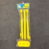 AM6509 Plastic Cricket Stumps Set - Small (3 Stumps + 2 Bails + 1 Stand)