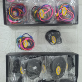 AM6423 Elastic Cotton Hair Rubber Bands Pack of 12pcs