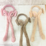 AM6290 LED Light-Up Bunny Plush Earmuffs for Kids – Warm & Fun Winter Ear Covers