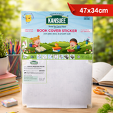 AM7194 Kansuee Crystal Clear Book Cover Stickers (10 Sheets) – 47x34cm