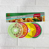 AM6337 Multi Silicone Tea & Drinks Coasters - Pack of 4pc