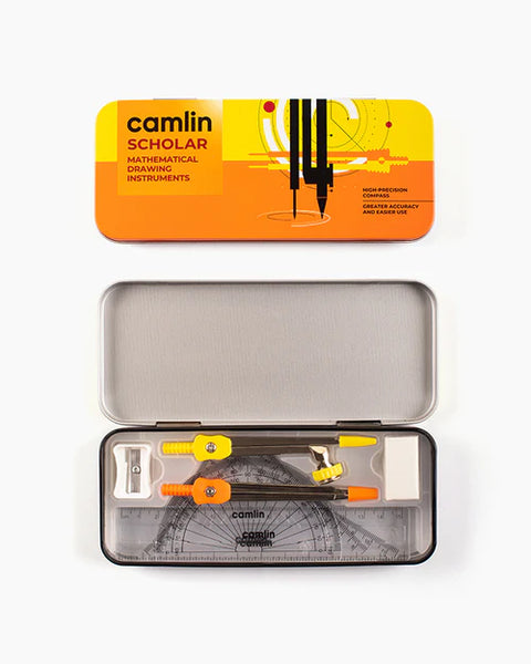 AM3301 Camlin Scholar Mathematical Drawing Instruments Box