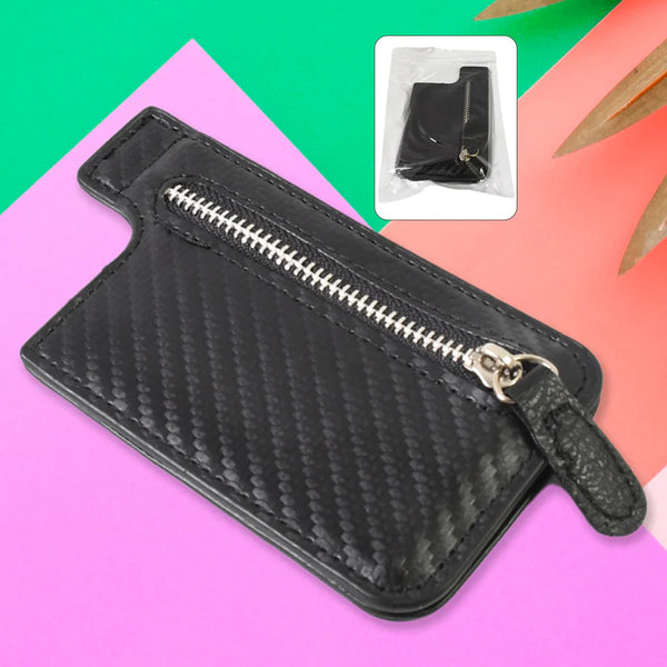 14588 Black Adhesive Card phone Holder, Card Wallet Phone Attachment (1 Pc)