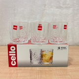 AM6540 Cello Orchard Glass Tumblers - Set of 6 (215ml)