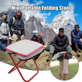 AM7109 Portable Mini Folding Stool, Lightweight Camp Chair for Fishing Hiking
