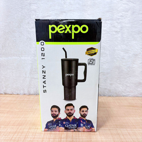 AM6486 Pexpo Stanzy Premium Stainless Steel Tumbler with Straw (1200 ml)
