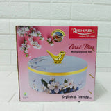 Di0160 Rishabh Coral Plus Multipurpose Set with Golden Bird Handle