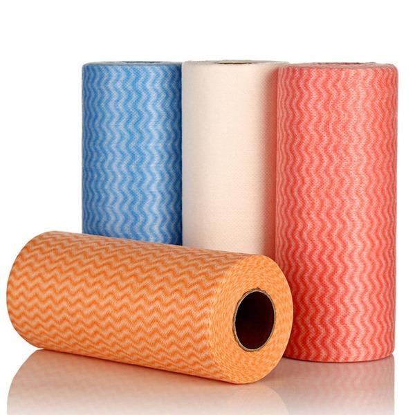 1601 Non Wooven Fabric Disposable Handy Wipe Cleaning Cloth Roll, Tissue Roll (1Pc)
