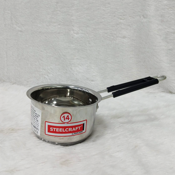Di0326 Steelcraft Stainless Steel Sauce Pan with Handle – 14 cm