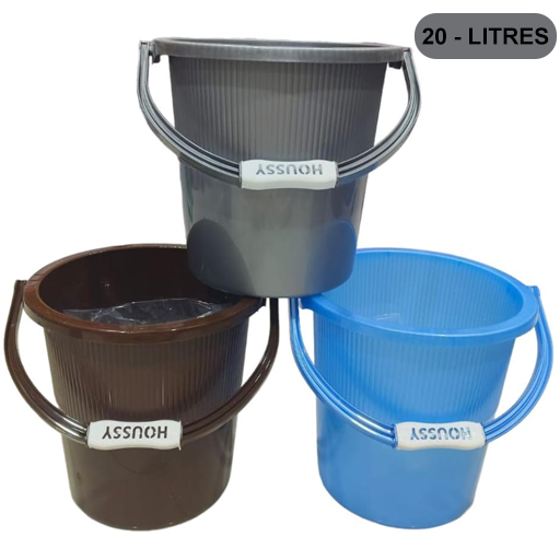 3311 Plastic Bucket For Bathroom 20 litres 1pc