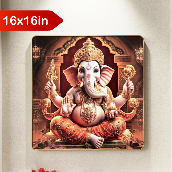 TM0141 Mix Pattern Premium Decorative Wall Square Frames - 16x16inch (Pack of 1)