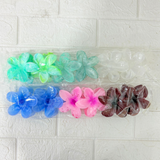 AM5002 Flower Jumbo Claw Clip for Girls & Women Hair Medium Stylish Accessories Pack of 6 Random Color