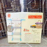 AM5609 NPDP Modular 3 Layer Clothes Stand - Case Steel Dryer Rack for Indoor, Outdoor, Balcony