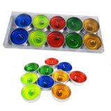 AM0158 Jelly Tealight Candles MultiColor (Pack of 10, 8 GM)