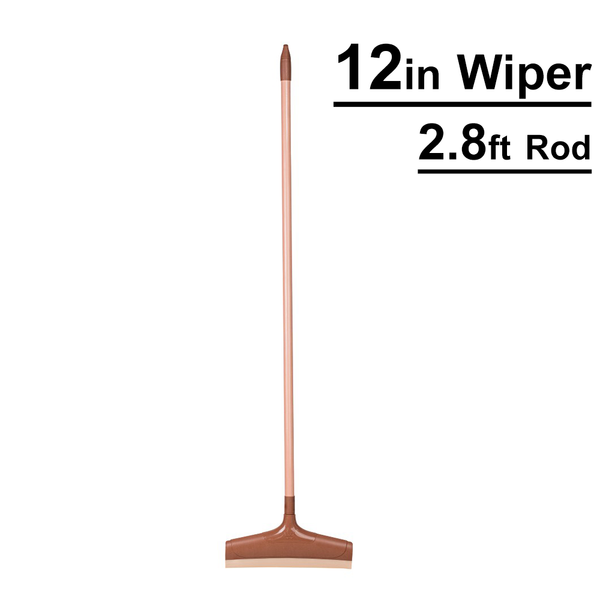 A06674 Wondra Anti-Bacterial Floor Wiper 12 Inch with Rod (2.8 ft)
