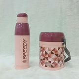 AM6178 Asian Picnic Pack Set of 2 -Tiffin + 500ml Bottle