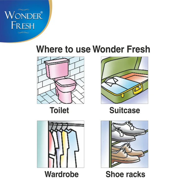 AM3495 Wonder Fresh Air Freshner Blocks Mixed Fragrances 50g