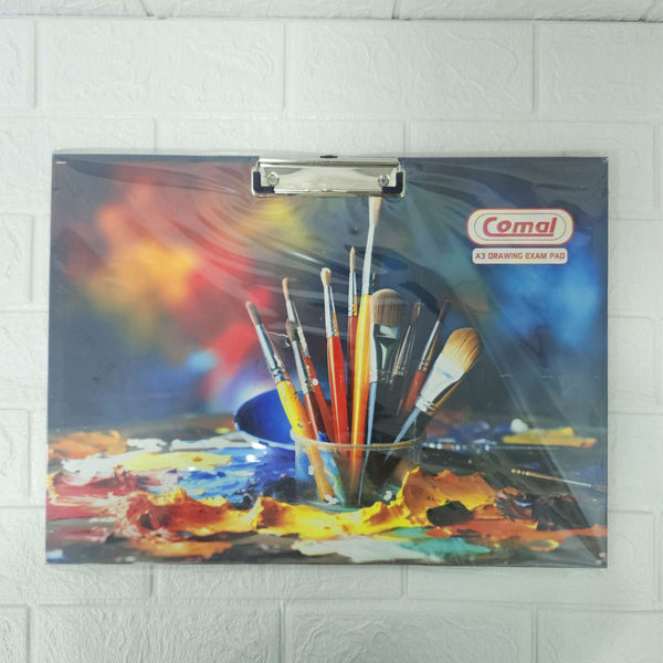 AM6105 Comal A3 Drawing Exam Pad – Sturdy Clip Board for Sketching, Painting & Art Exams