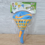 AM6430 Click and Catch Twin Ball Launcher Game with 3 Balls Indoor Outdoor Toy Set