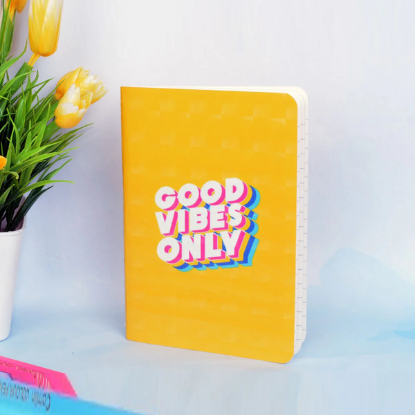 AM6623 Mix-Design Good Vibes A6 3D Mini Notebook - 1pc