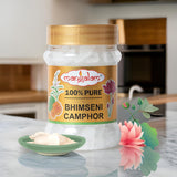 3853 MANGALAM Bhimseni Camphor chunk 100g Jar - Pack Of 1