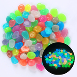 TM0185 Luminous Decorative Garden Pebbles - Radium Glow Stones for Walkways & Fish Tanks