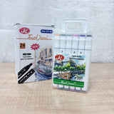 AM2463 Plastic Twin Head Sketch Marker - 24pcs (JCC-777-24)