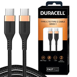AM5884 Duracell Usb Type C To Type C USB Cable 4A(60W) - 3.9 Feet(1.2M)