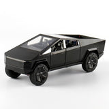 AM6023 Tesla Cybertruck Die-Cast Model Car, 1:36 Scale – Pull-Back Action with Realistic Detailing (Black)