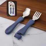 10523 Supermom Foodie Stainless Steel Spoon & Fork (2 Pc Set)