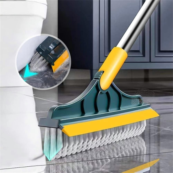 3794 2 in 1 Bathroom Floor Cleaning Brush with Wiper