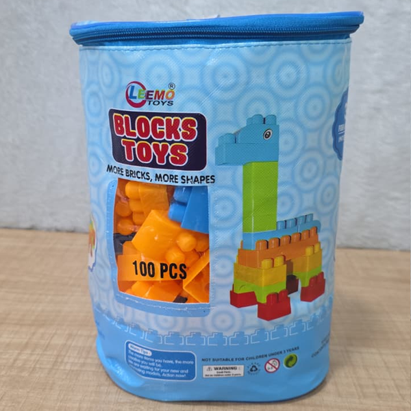 AM6439 Plastic Building Block Set for Kids 100 PCS