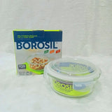 AM6197 Borosil Klip N Store Round Glass Container - 950 ml with Air Tight Lid