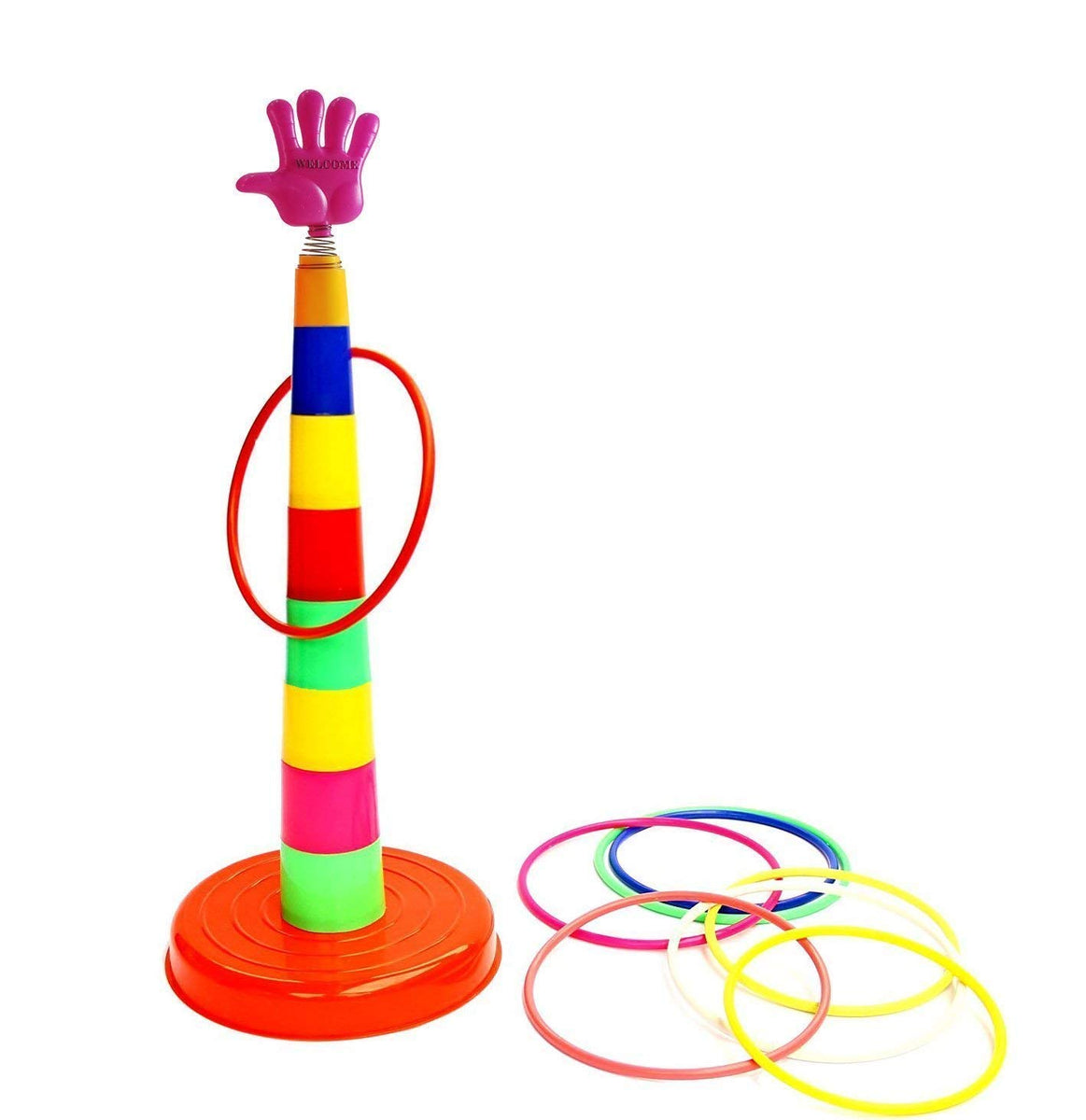 AM0234 Mini Series Ring Toss Quoits for Kids | Plastic Hoopla Throw Ga ...