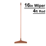 A06675 Wondra 16-Inch Antibacterial Floor Wiper with 4ft Rod