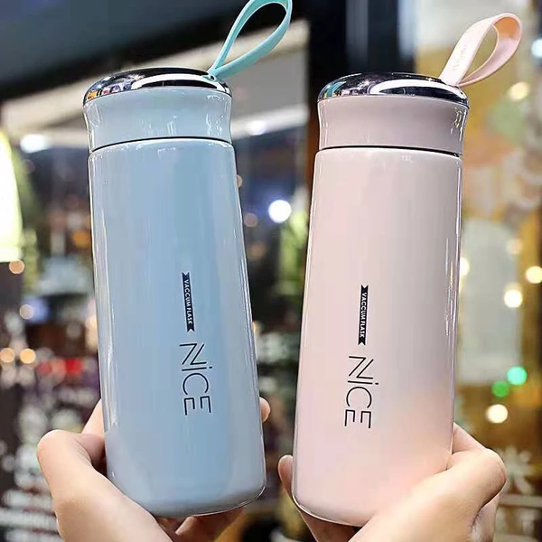 Nice Water Bottle Glass Liner Creative Thermos 400ml