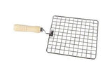 3014 Stainless Steel Square Papad Jali with Handle(17CM X 17CM )