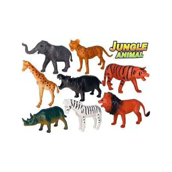 AM0225 Jungle Animal Figure Toy - 8 Pcs