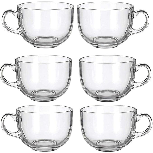 AM3744 Round Glass Tea Cup Set Of 6 (LXZB93)