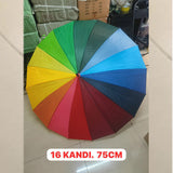 AM5792 Colorful Rainbow Umbrella (Jumbo) For Sun and Rain Protection