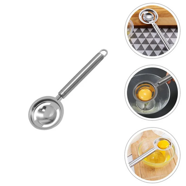 5898 kitchen tools Egg Yolk White Separator Stainless Steel Egg White Separator Tools Eggs Yolk Filter Gadgets Kitchen Gadgets Separating Funnel Spoon Egg Divider Tools