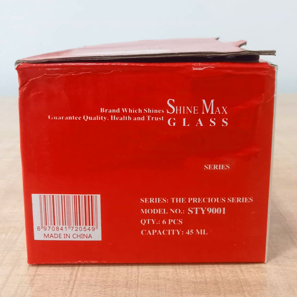 AM5974 Shine max Short Glass Set – 6 PCS - (45 ml Each)