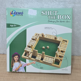 AM6434 Wooden Shut The Box Game with Dice