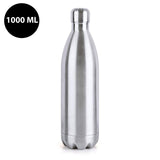 3275 Stainless Steel Hot or Cold Double Walled Flask Bottle 1000 ml, Silver