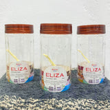 AM5911 Royal Eliza Transparrent Container Jar Set of 3 - 1500 ml