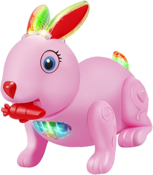 AM0232 3D Musical & LED Light Plastic Rabbit Toy